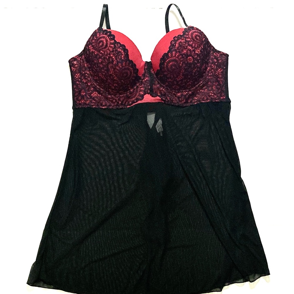 NWOT Black Bow Babydoll!